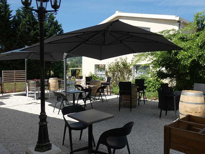 Les salles de l'Orangerie du Château Marith - Terrasse - ©Château Marith