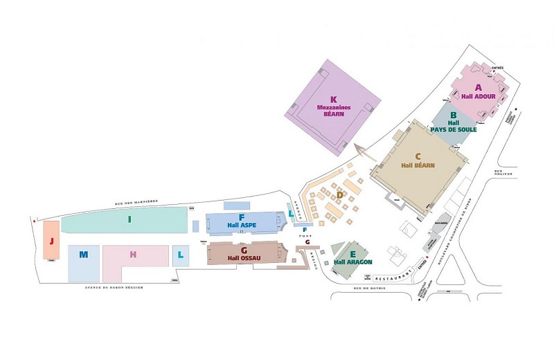 Parc des Expositions - Pau - Plan