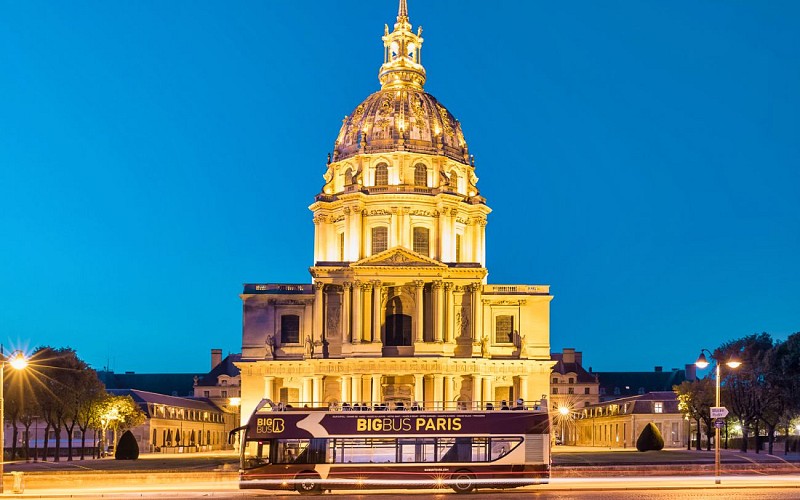 BigBus Paris: 1 Day Hop-On-Hop-Off Sightseeing Bus & Night Tour